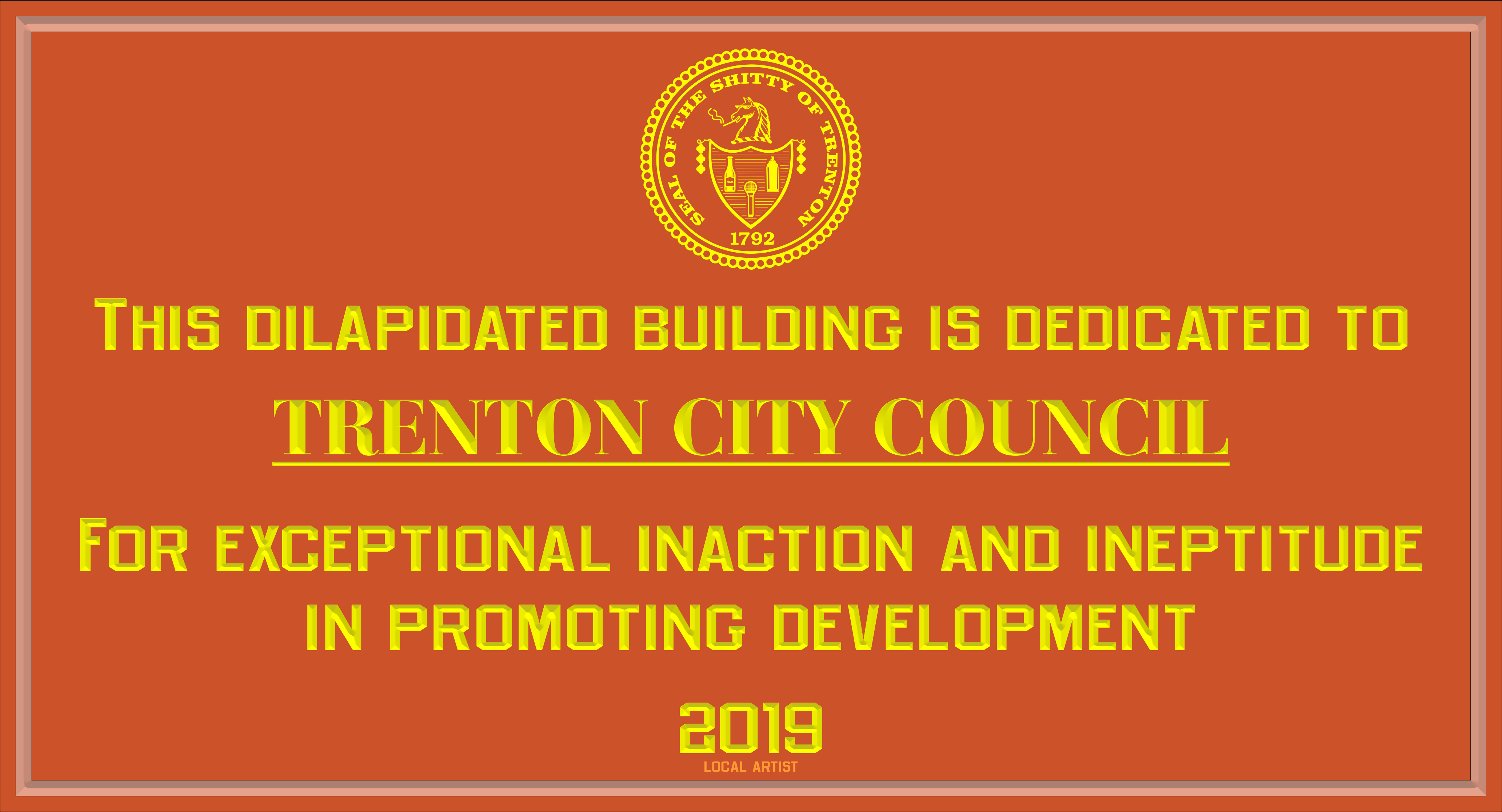 city council plaque